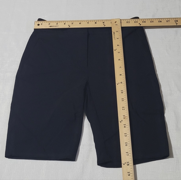 LWhite House Black Market Womens Casual Bermuda Shorts Low Rise Black Size 0 - Picture 5 of 6